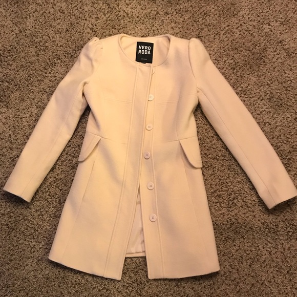 Vero Moda Jackets & Blazers - Vero Moda Wool Trench coat beige